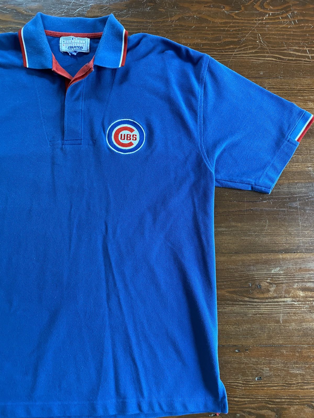 Starter Vintage 90’s Chicago Cubs Starter Embroidered Polo Size US XL / EU 56 / 4 - 1 Thumbnail