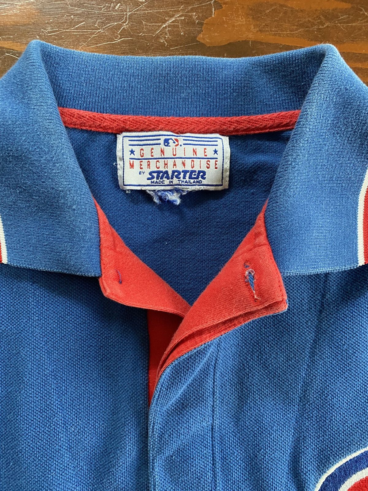 Starter Vintage 90’s Chicago Cubs Starter Embroidered Polo Size US XL / EU 56 / 4 - 8 Thumbnail