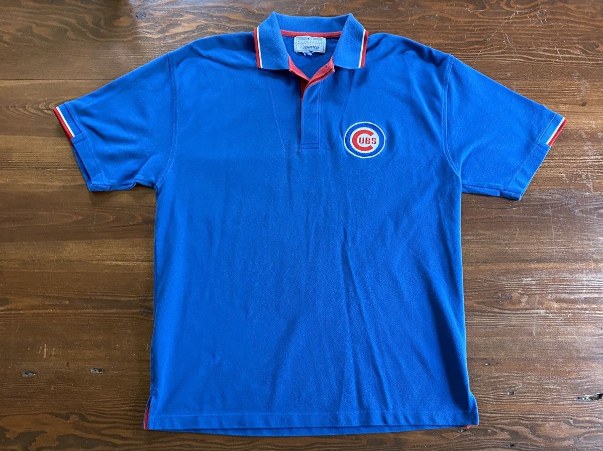 Starter Vintage 90’s Chicago Cubs Starter Embroidered Polo Size US XL / EU 56 / 4 - 3 Thumbnail