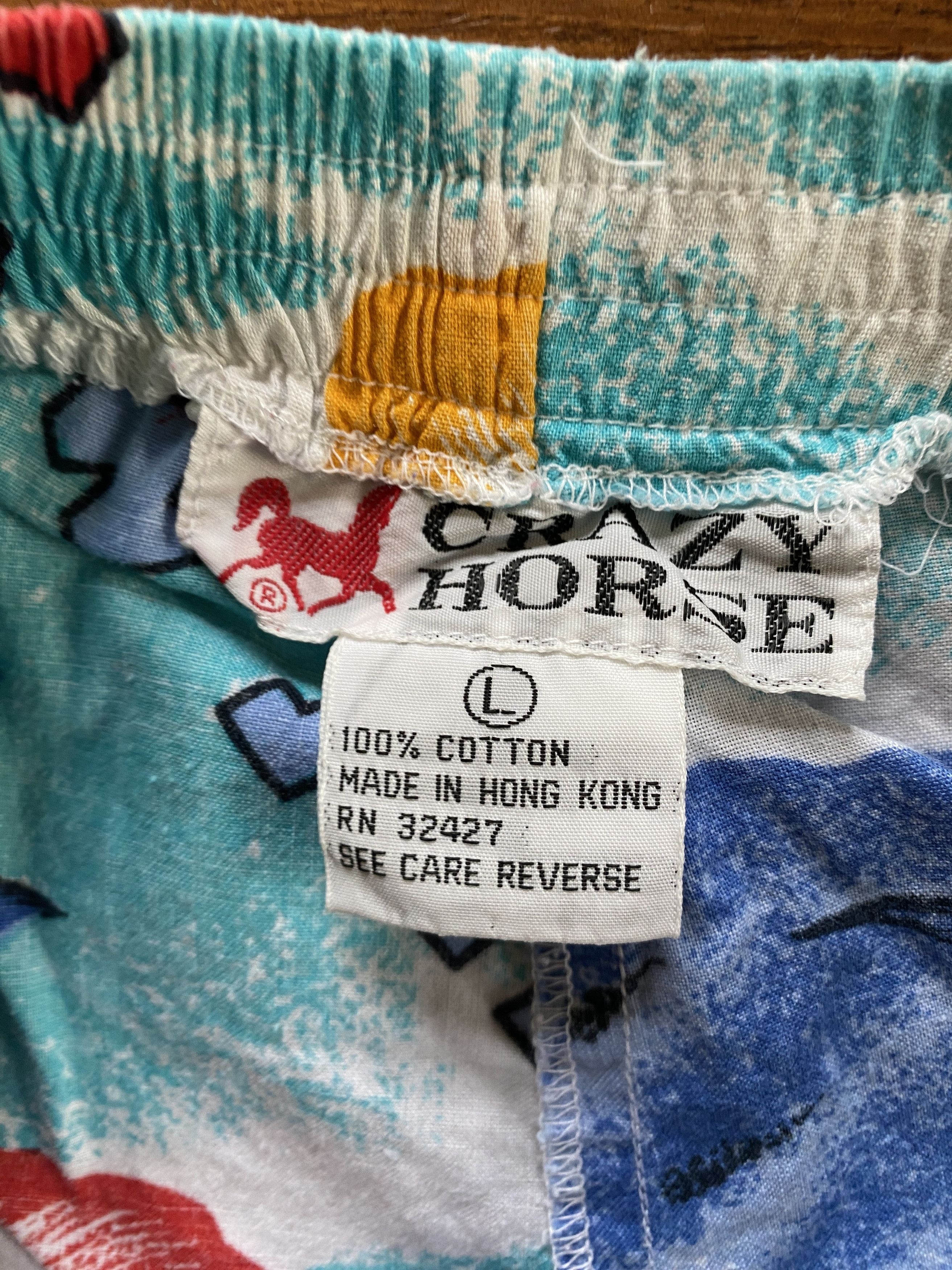 Vintage Vintage 90's Crazy Horse Hawaiian Shorts Size US 36 / EU 52 - 9 Thumbnail