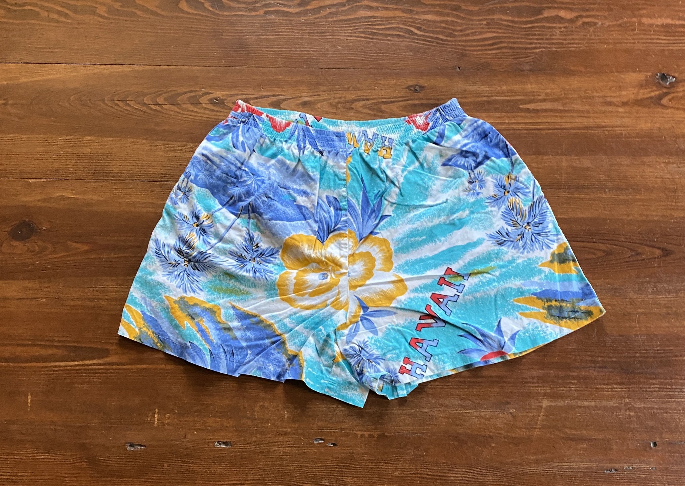 Vintage Vintage 90's Crazy Horse Hawaiian Shorts Size US 36 / EU 52 - 2 Thumbnail