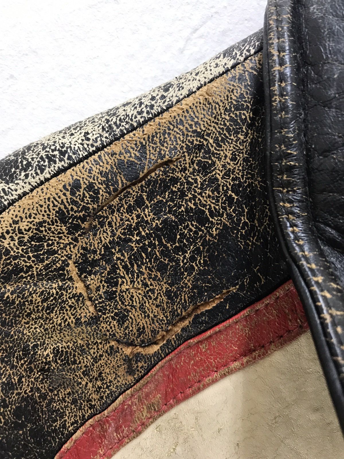 Guess Guess USA Vintage Varsity Leather Jacket Patina Size US M / EU 48-50 / 2 - 13 Thumbnail