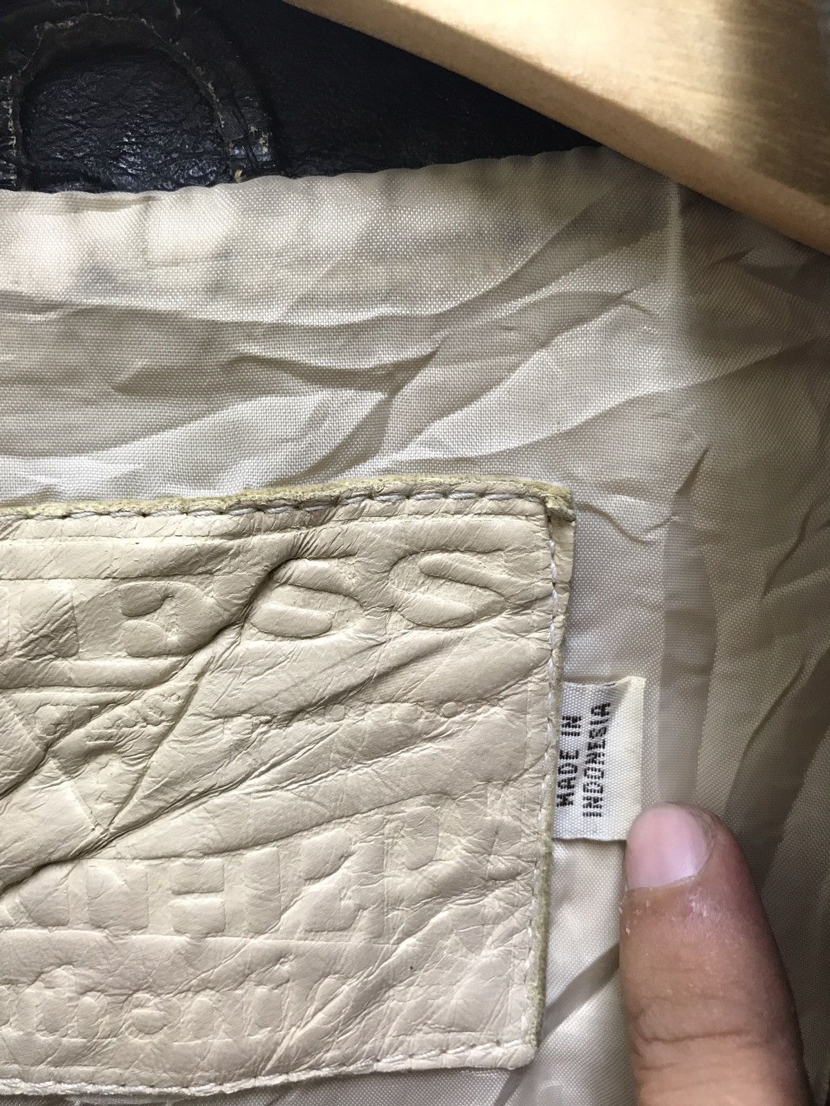 Guess Guess USA Vintage Varsity Leather Jacket Patina Size US M / EU 48-50 / 2 - 19 Thumbnail