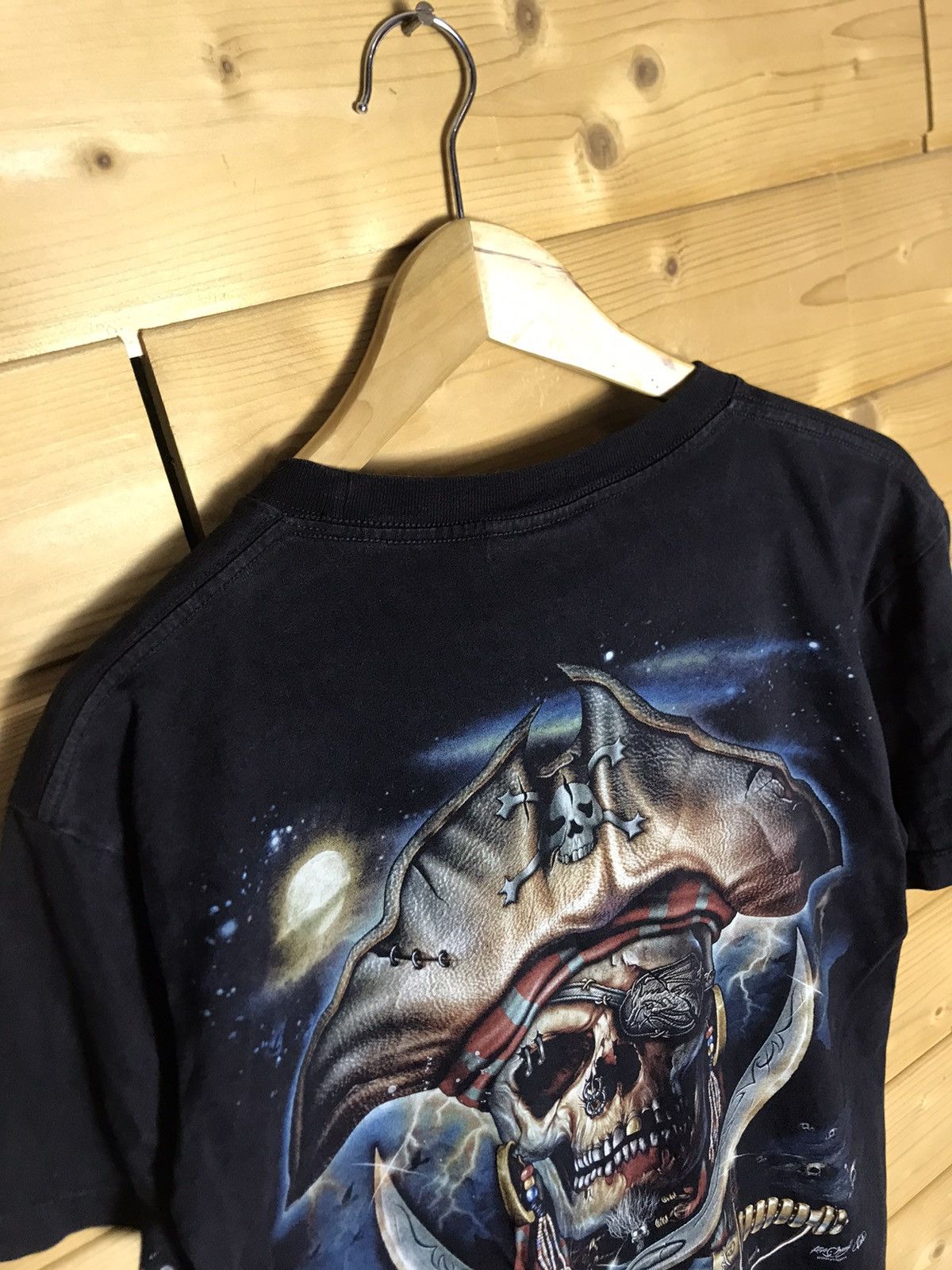 Vintage Vintage Skull pirate t-shirt Size US M / EU 48-50 / 2 - 7 Thumbnail