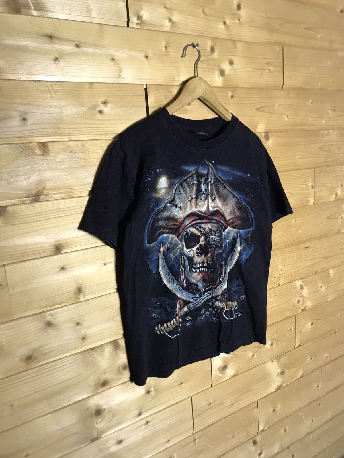Vintage Vintage Skull pirate t-shirt Size US M / EU 48-50 / 2 - 1 Thumbnail
