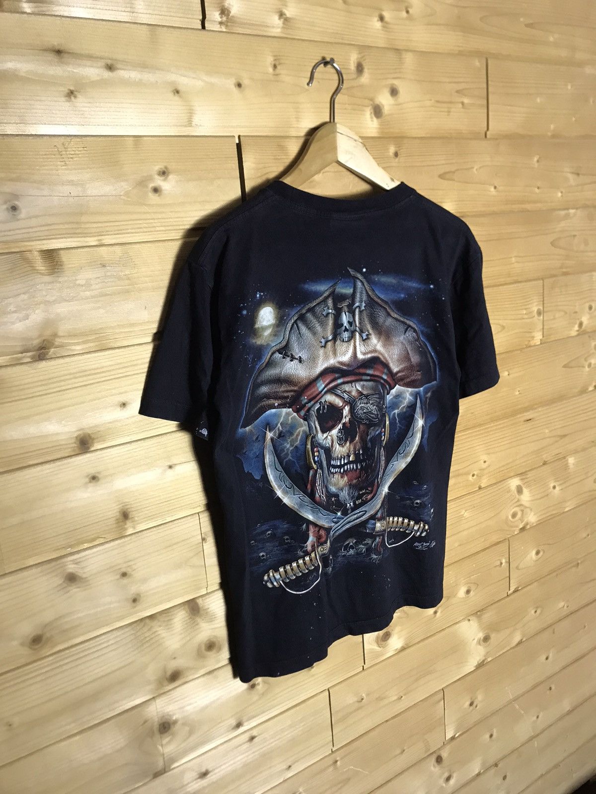 Vintage Vintage Skull pirate t-shirt Size US M / EU 48-50 / 2 - 6 Thumbnail