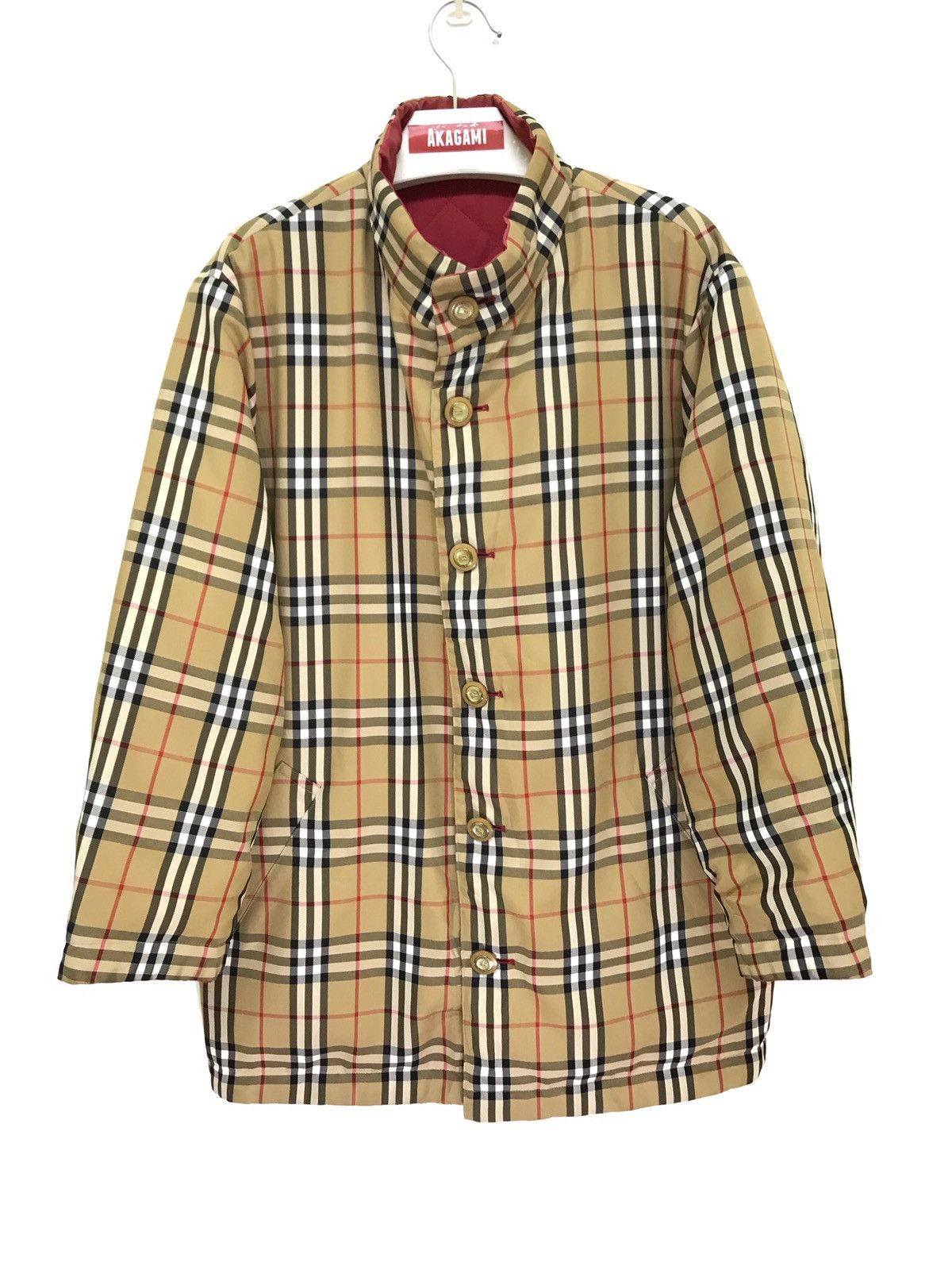 Burberry Vtg Reversible Burberrys Nova Check Padding Jacket 5🟩9 Size US M / EU 48-50 / 2 - 1 Thumbnail