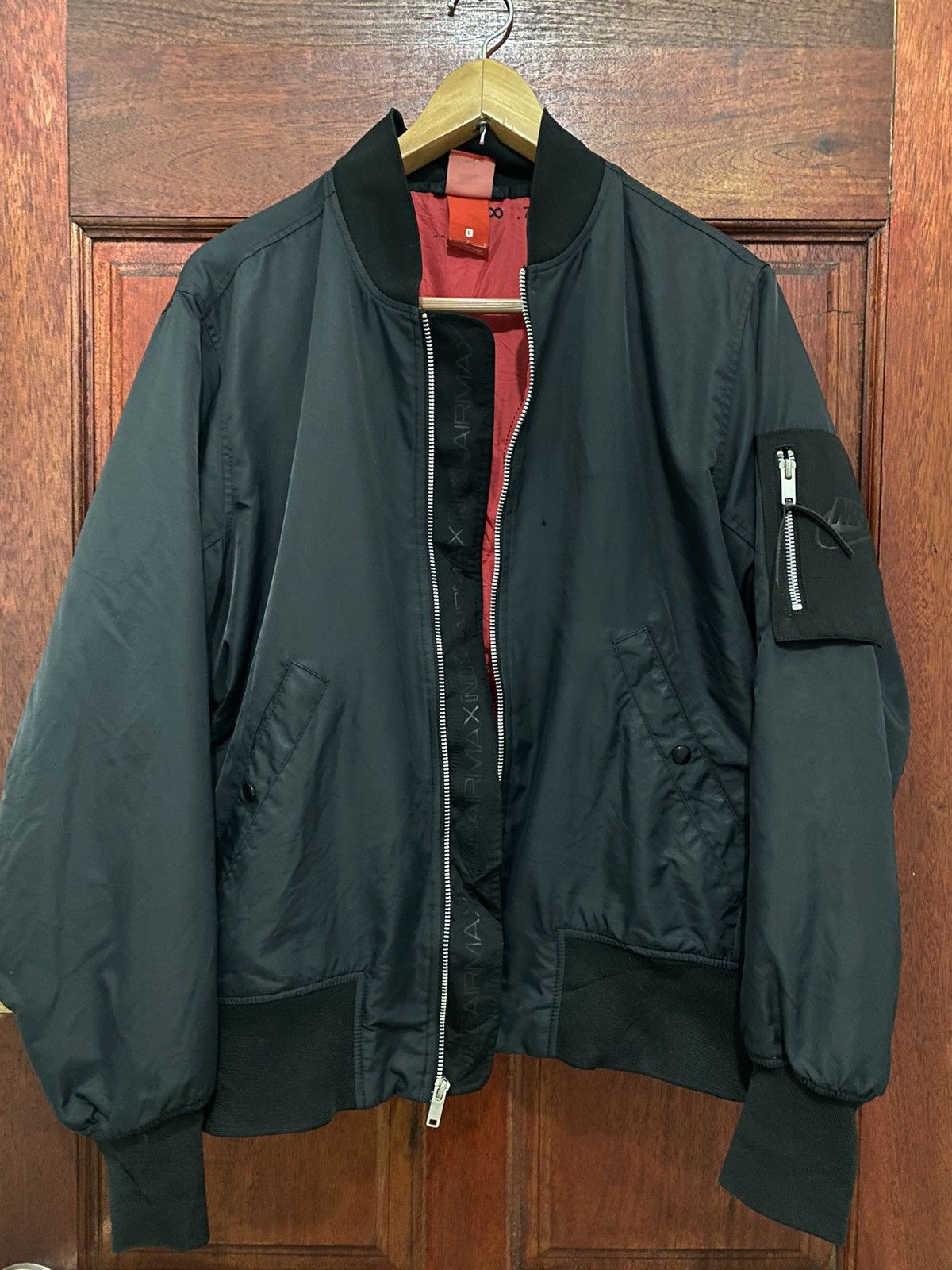 Nike Nike Air Max Nsw Syn Bomber Jacket Woven Black Size US L / EU 52-54 / 3 - 3 Thumbnail