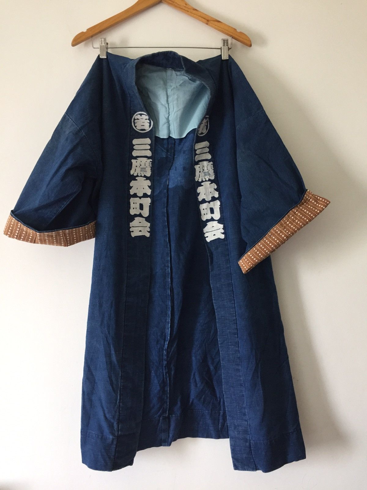 Indigo × Japanese Brand Rare indigo Shi-Jing Oversize kimono Jacket Japannese Brand Size US L / EU 52-54 / 3 - 6 Thumbnail