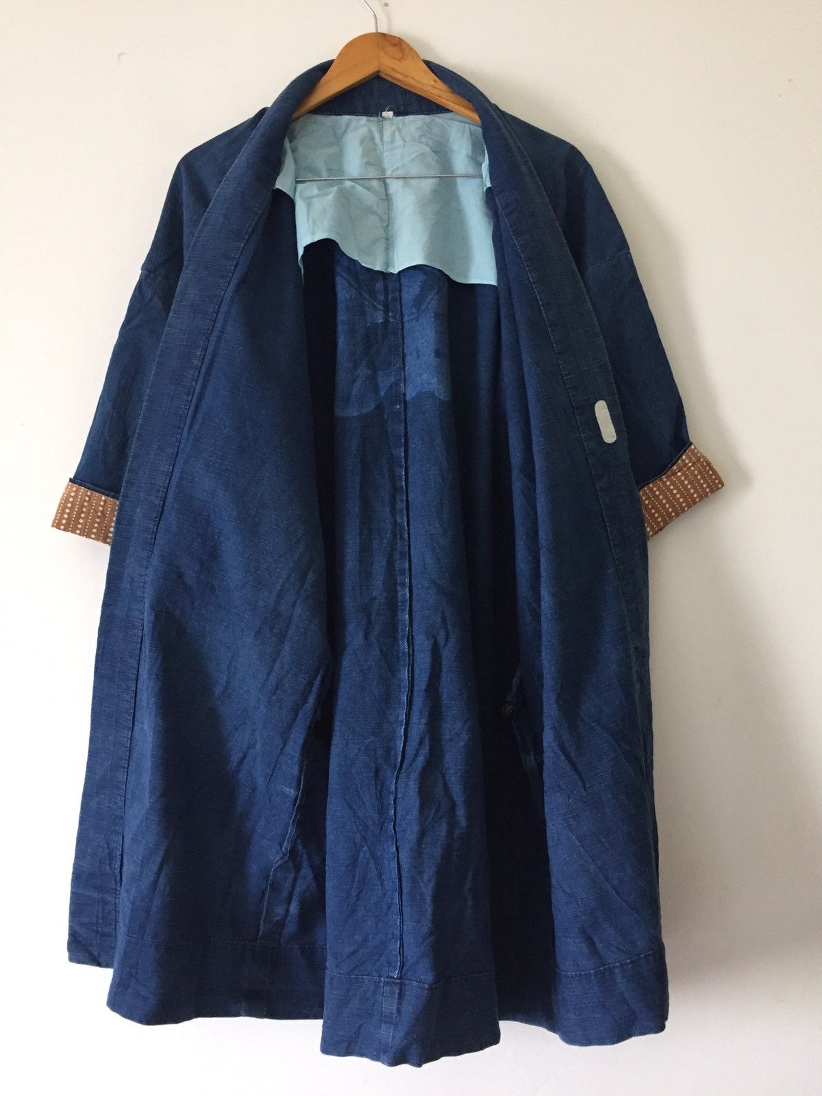 Indigo × Japanese Brand Rare indigo Shi-Jing Oversize kimono Jacket Japannese Brand Size US L / EU 52-54 / 3 - 13 Thumbnail