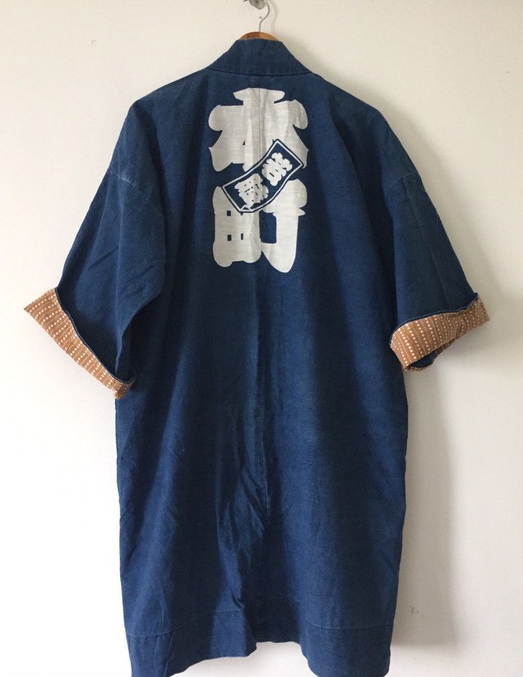 Indigo × Japanese Brand Rare indigo Shi-Jing Oversize kimono Jacket Japannese Brand Size US L / EU 52-54 / 3 - 2 Thumbnail