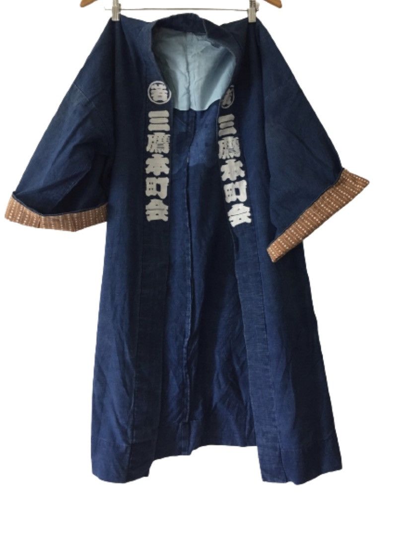 Indigo × Japanese Brand Rare indigo Shi-Jing Oversize kimono Jacket Japannese Brand Size US L / EU 52-54 / 3 - 4 Thumbnail