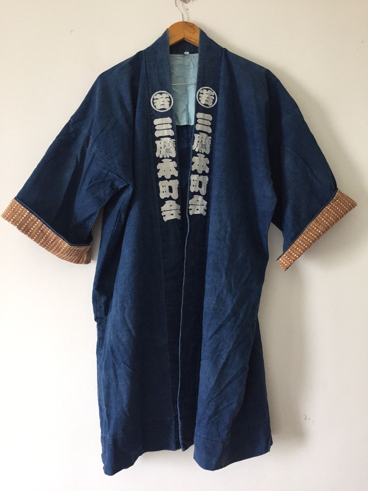 Indigo × Japanese Brand Rare indigo Shi-Jing Oversize kimono Jacket Japannese Brand Size US L / EU 52-54 / 3 - 8 Thumbnail
