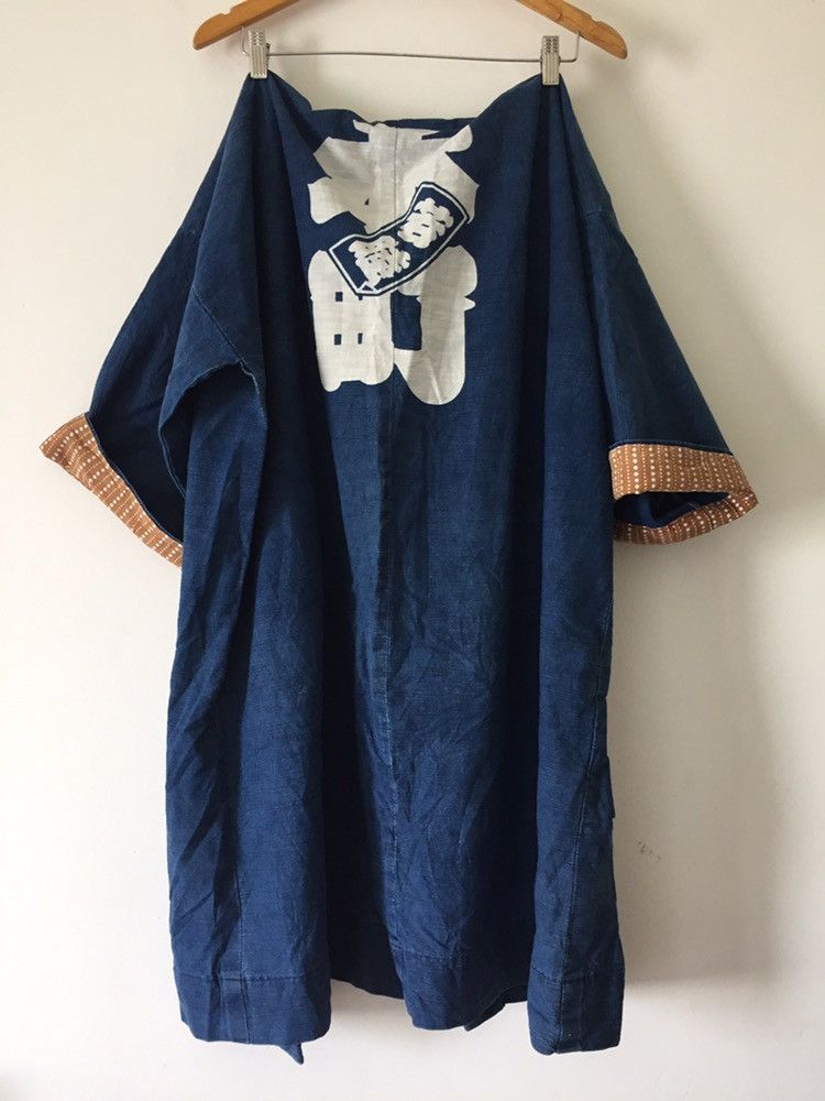 Indigo × Japanese Brand Rare indigo Shi-Jing Oversize kimono Jacket Japannese Brand Size US L / EU 52-54 / 3 - 3 Thumbnail