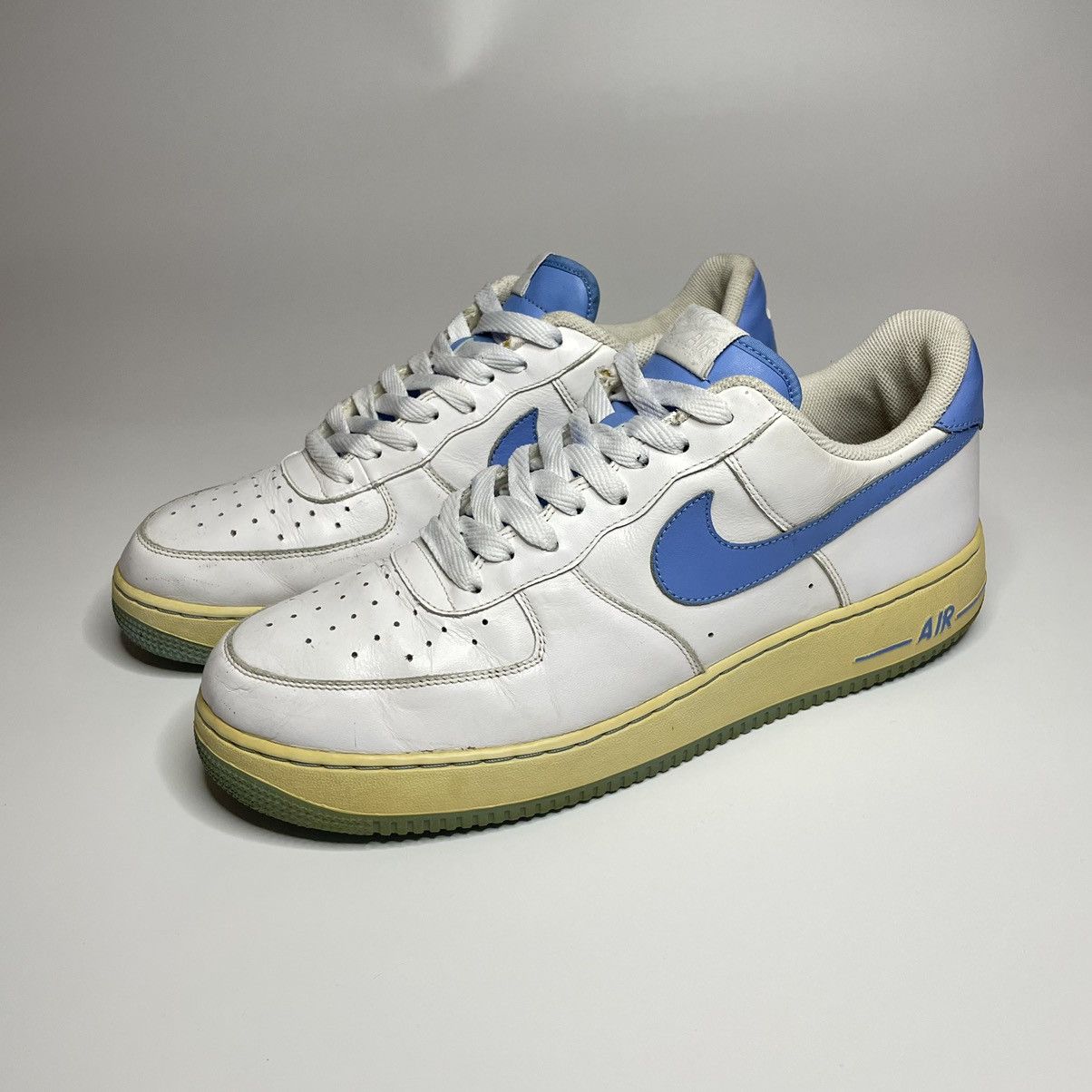 Nike 2009 Nike Air Force 1 07 “University Blue” Size US 13 / EU 46 - 2 Thumbnail