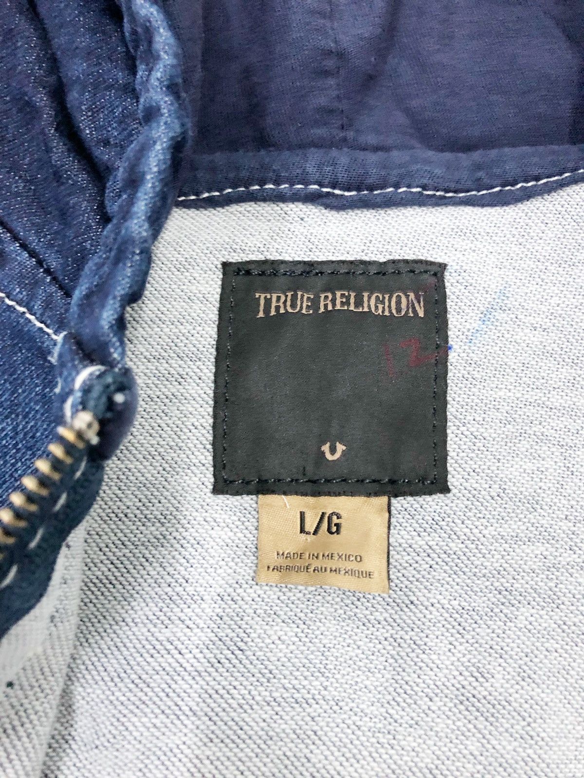 True Religion 00’s TRUE RELIGION sleeveless denim zipper hoodie Size US M / EU 48-50 / 2 - 14 Thumbnail