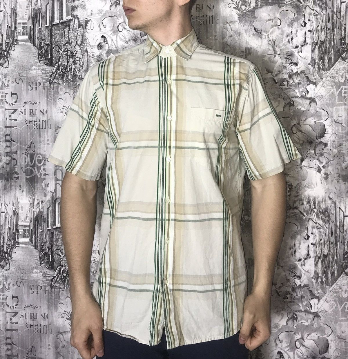 Lacoste Vintage Lacoste shirt Size US L / EU 52-54 / 3 - 1 Thumbnail