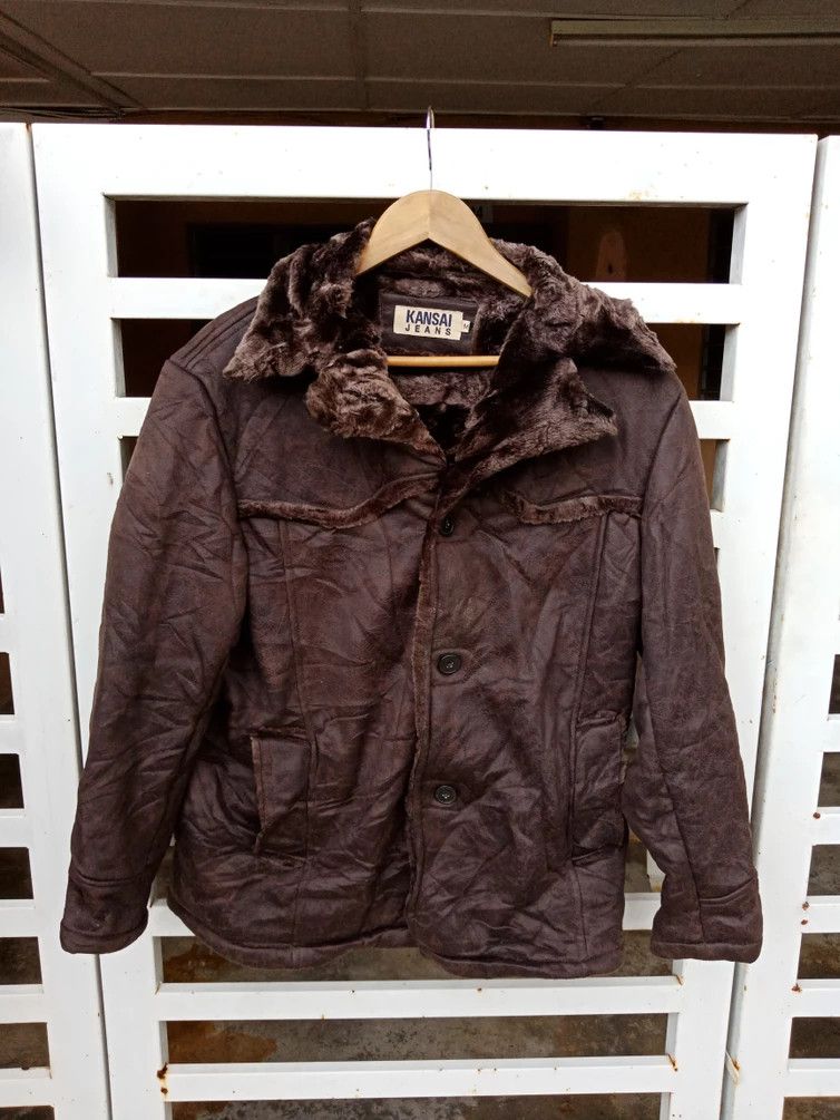 Kansai Yamamoto Kansai Yamamoto Japanese Shearling Fur FauxJacket Size US L / EU 52-54 / 3 - 2 Thumbnail