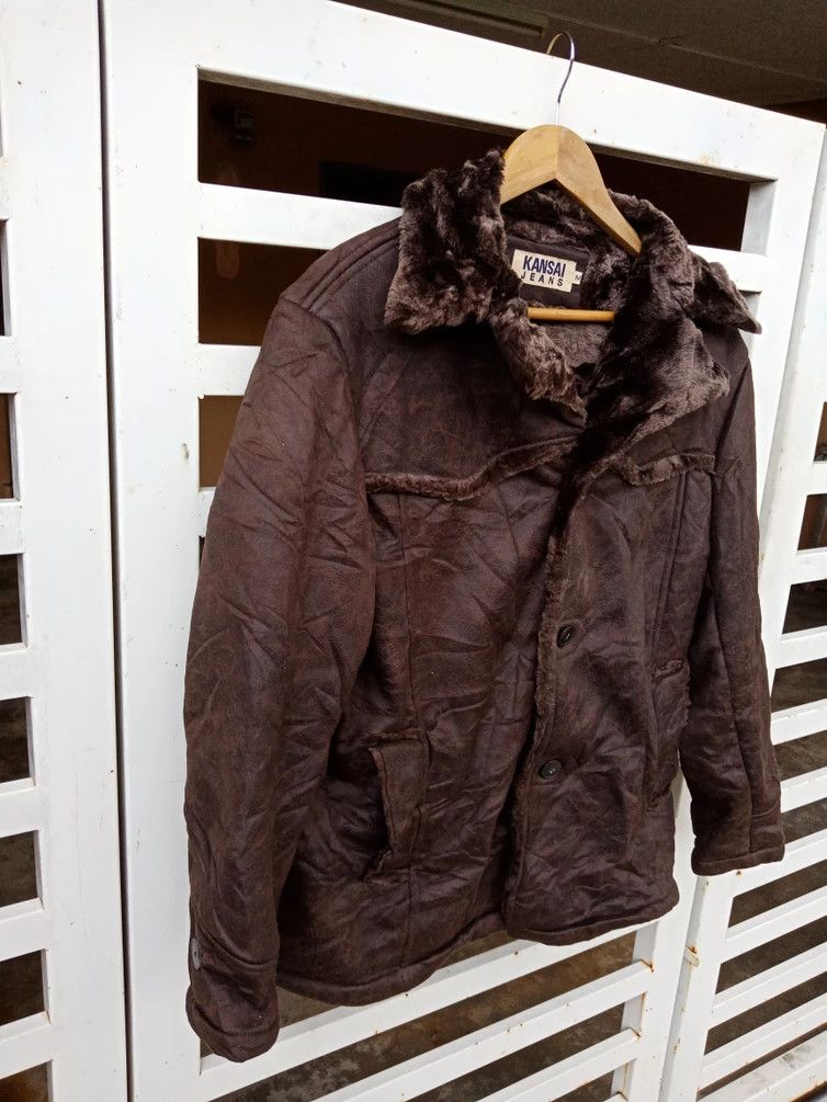 Kansai Yamamoto Kansai Yamamoto Japanese Shearling Fur FauxJacket Size US L / EU 52-54 / 3 - 5 Thumbnail