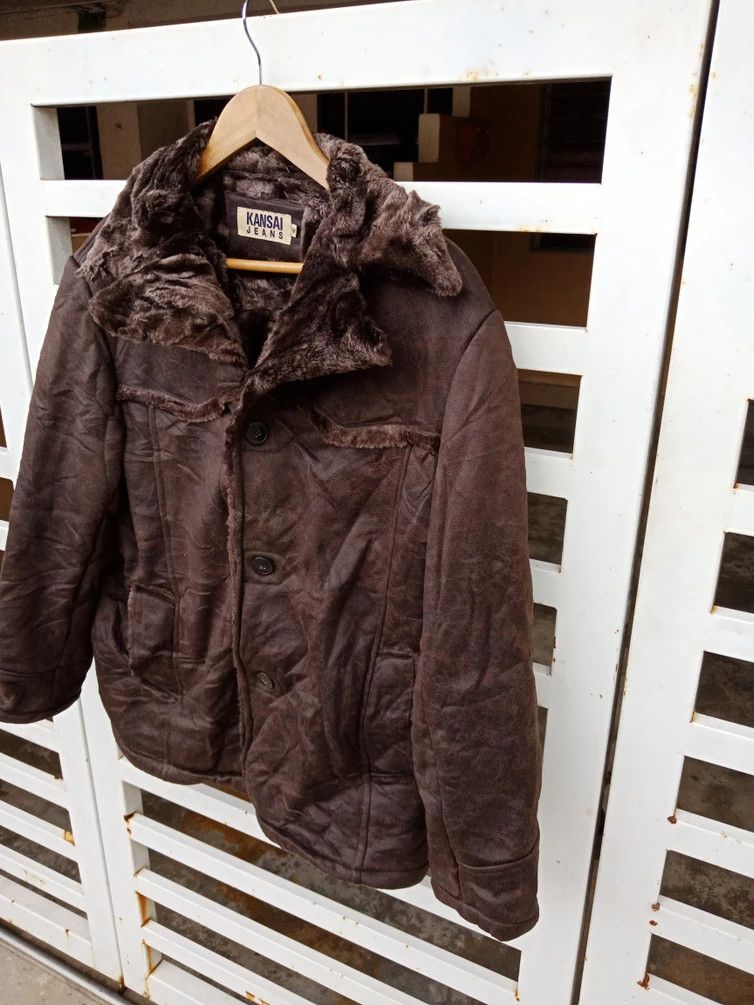 Kansai Yamamoto Kansai Yamamoto Japanese Shearling Fur FauxJacket Size US L / EU 52-54 / 3 - 4 Thumbnail