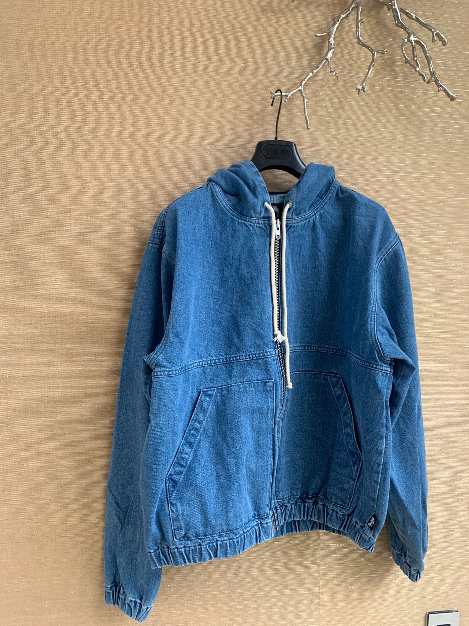 Stussy Denim Hoodie in Blue Indigo Size US S / EU 44-46 / 1 - 5 Thumbnail