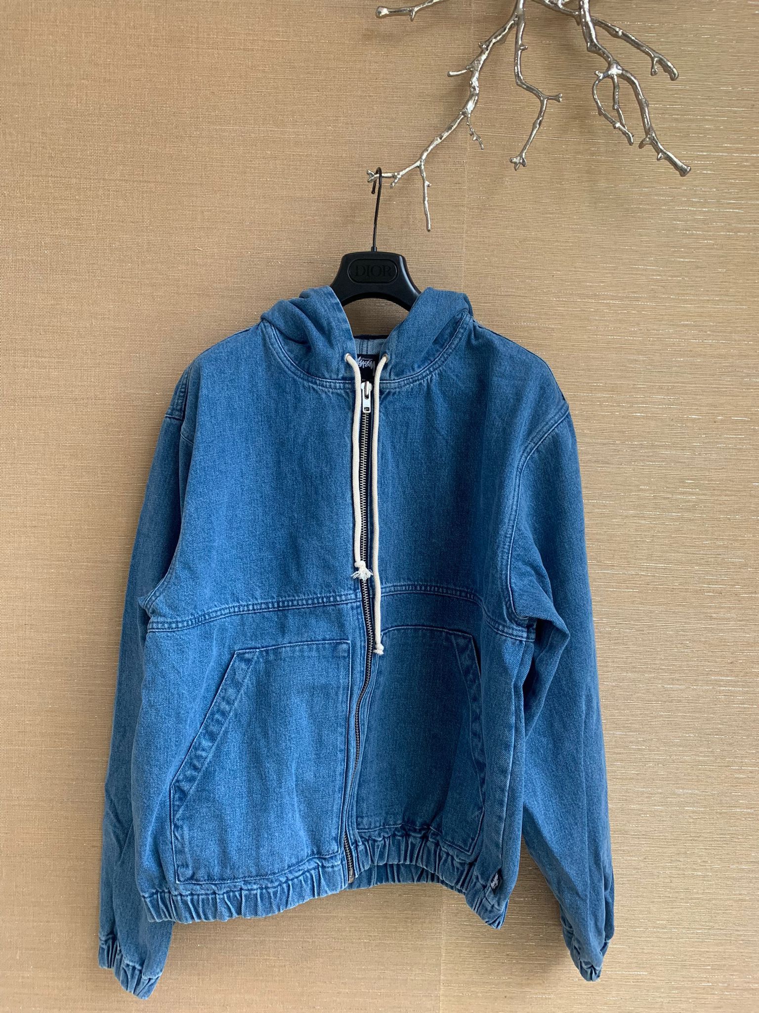 Stussy Denim Hoodie in Blue Indigo Size US S / EU 44-46 / 1 - 3 Thumbnail