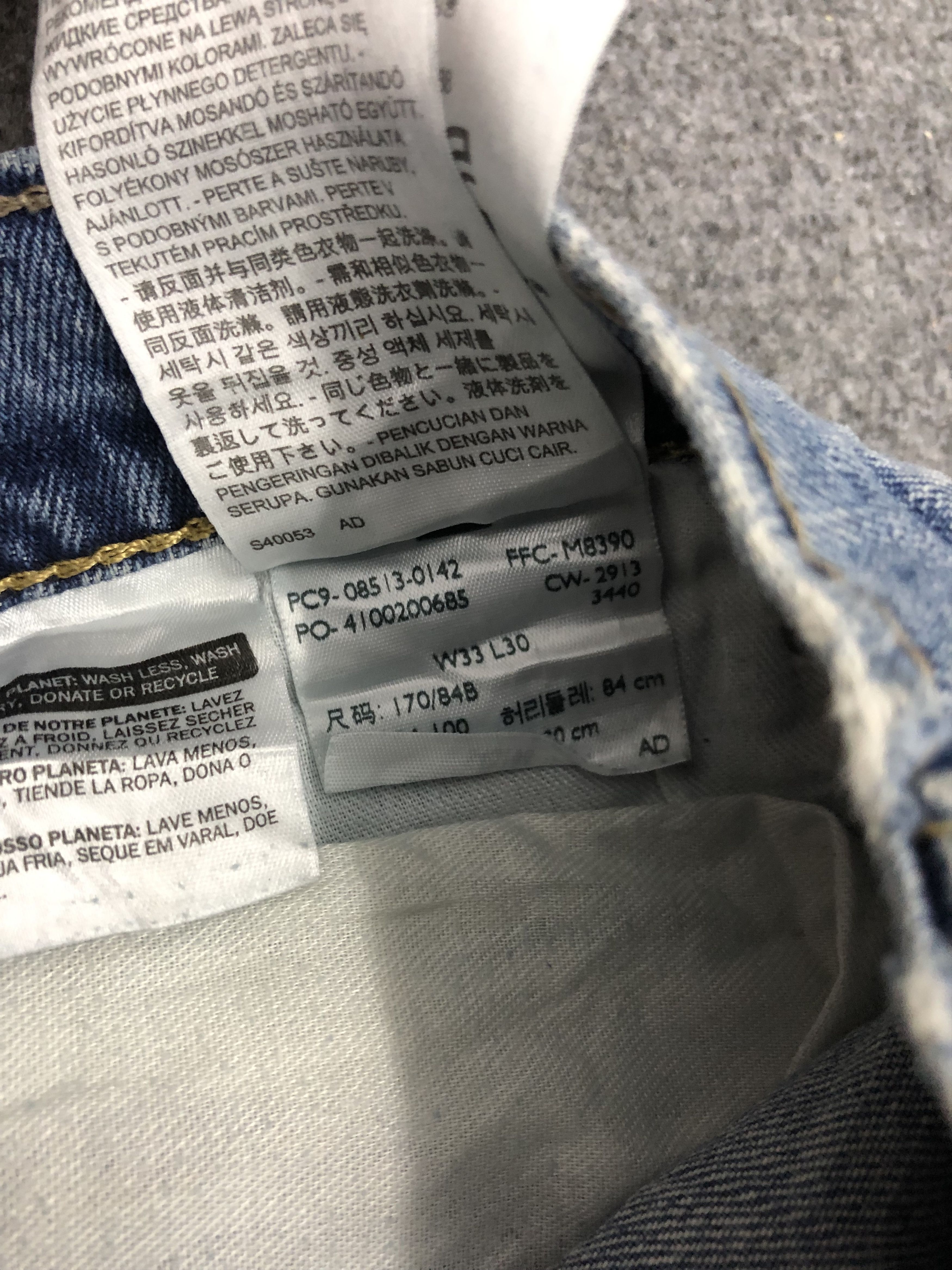 Levi's × Vintage Vintage Levis 513 Light Blue Jeans DP1258 Size US 34 / EU 50 - 7 Thumbnail