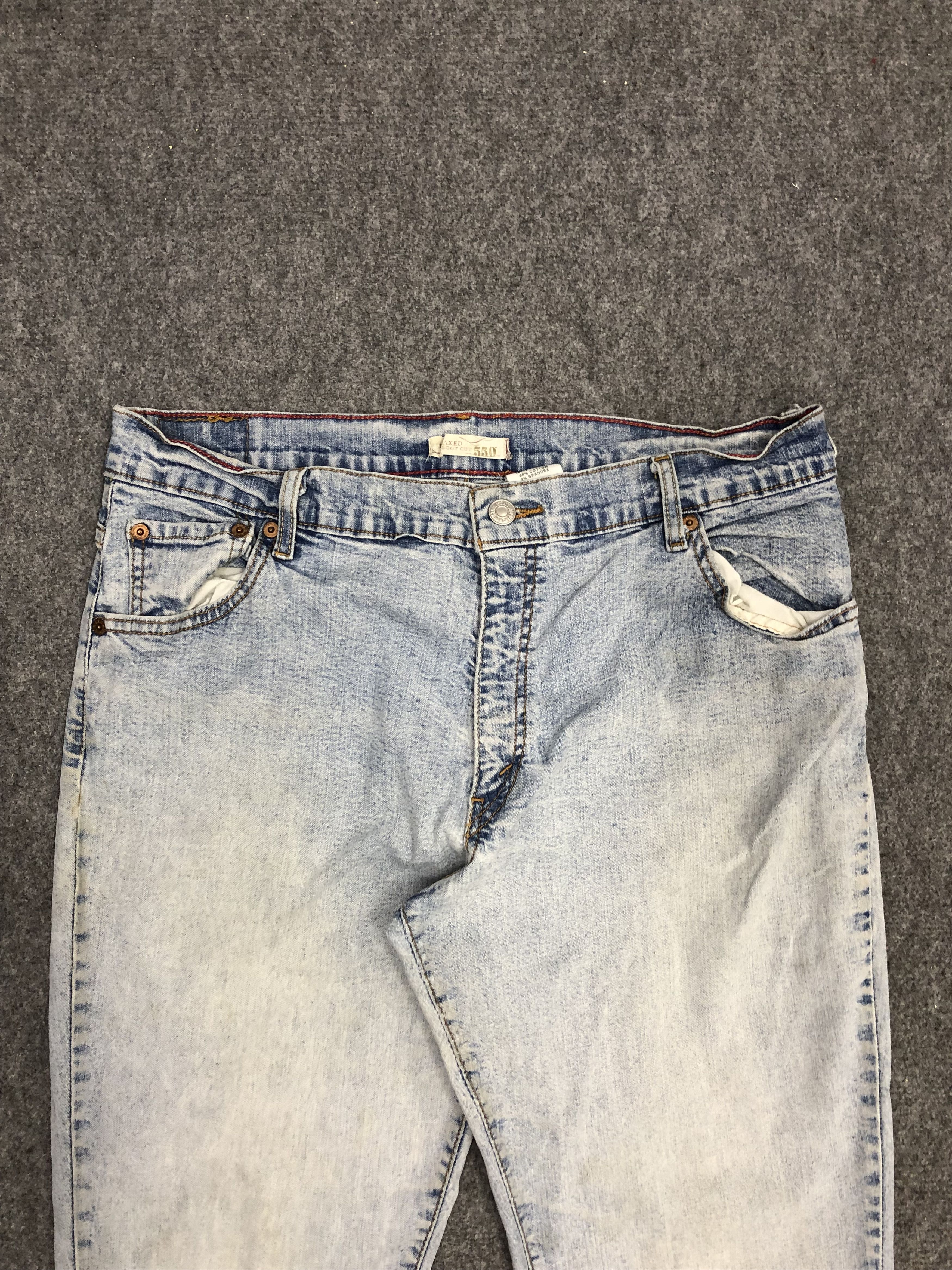 Levi's × Vintage Vintage Levis 550 Light Wash Jeans DP1252 Size US 34 / EU 50 - 2 Thumbnail