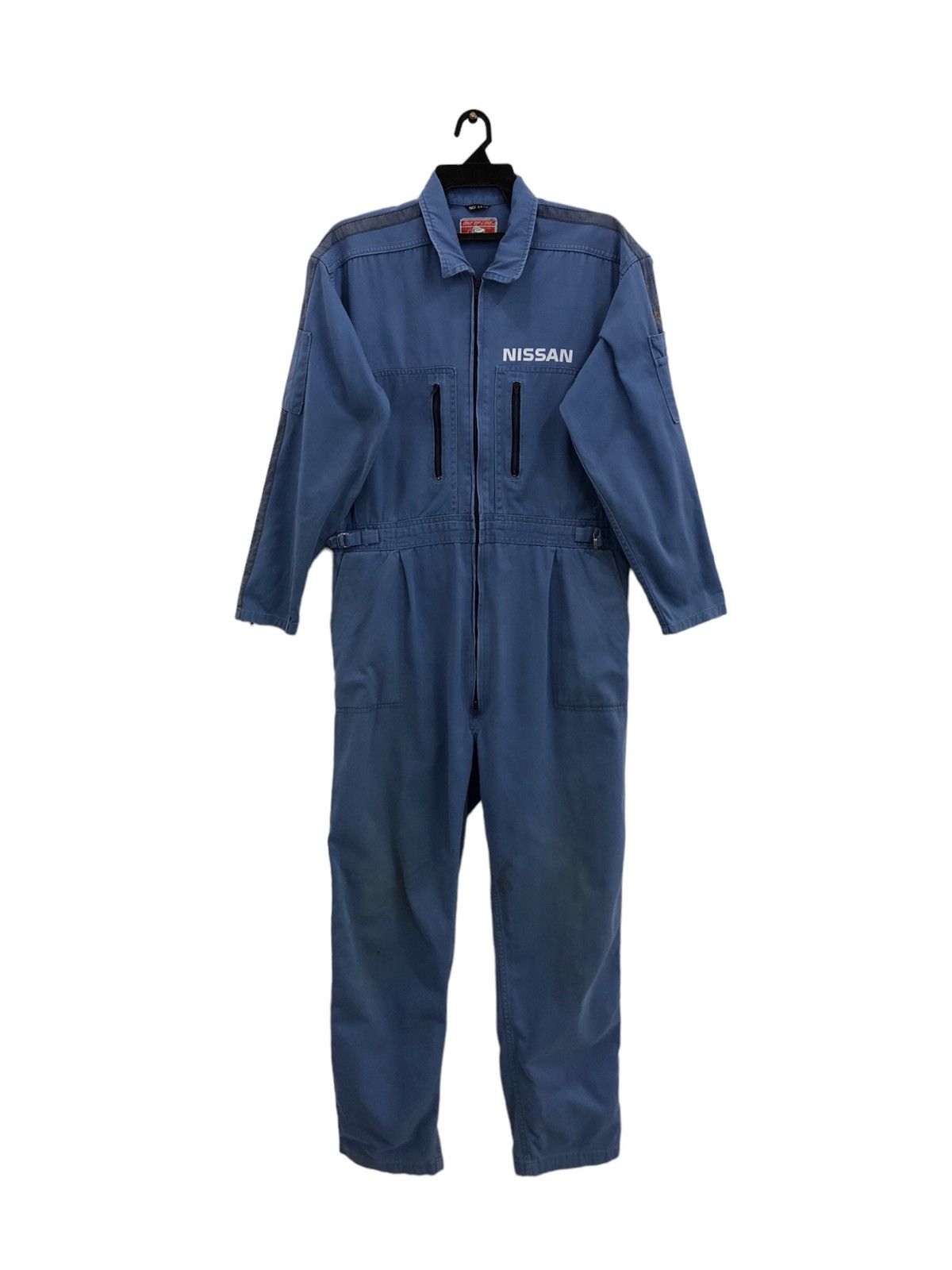 Sports Specialties Vintage 90s Nissan Overall Workwear Jumpsuit Size US 39 - 2 Thumbnail