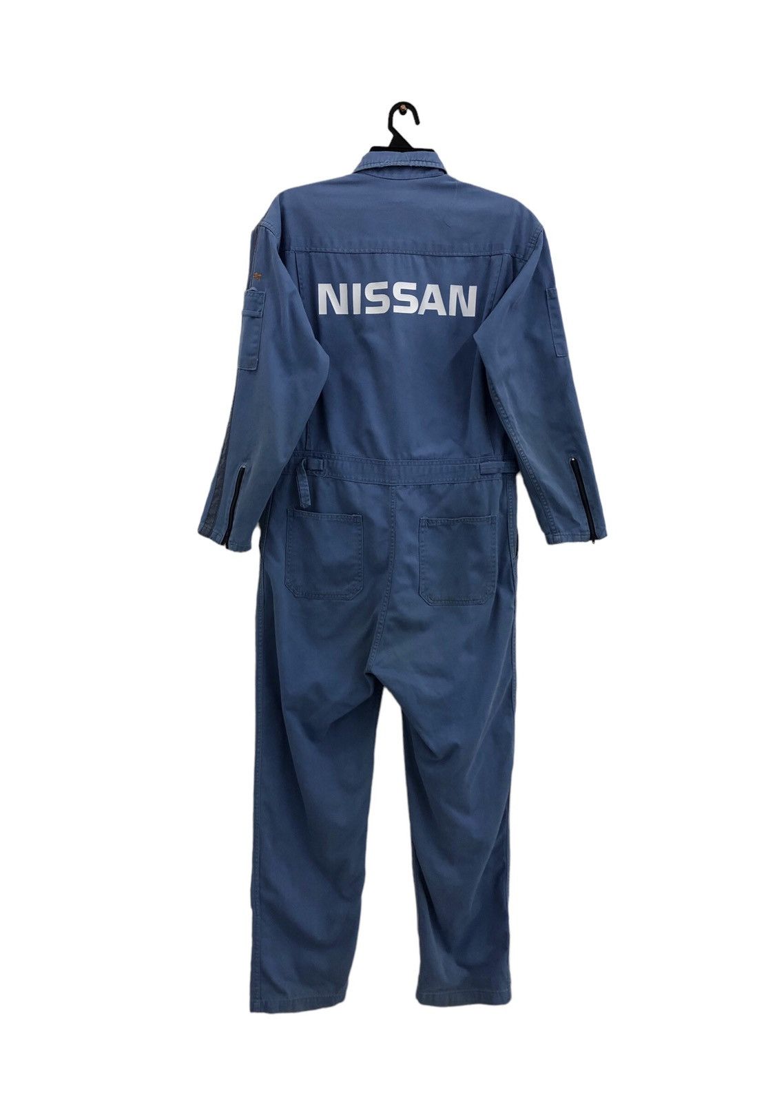 Sports Specialties Vintage 90s Nissan Overall Workwear Jumpsuit Size US 39 - 1 Thumbnail