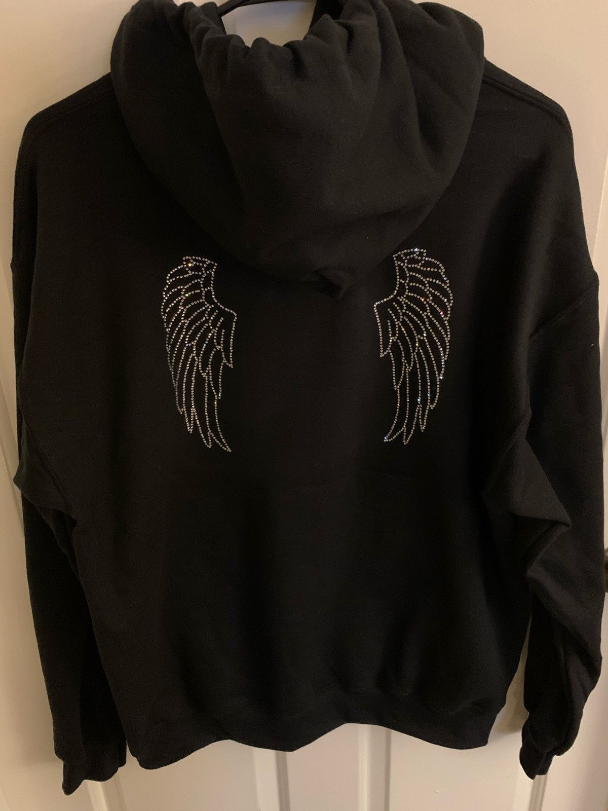 Vintage Rhinestones Cross and Wings Vintage Hoodie Size US XL / EU 56 / 4 - 6 Thumbnail