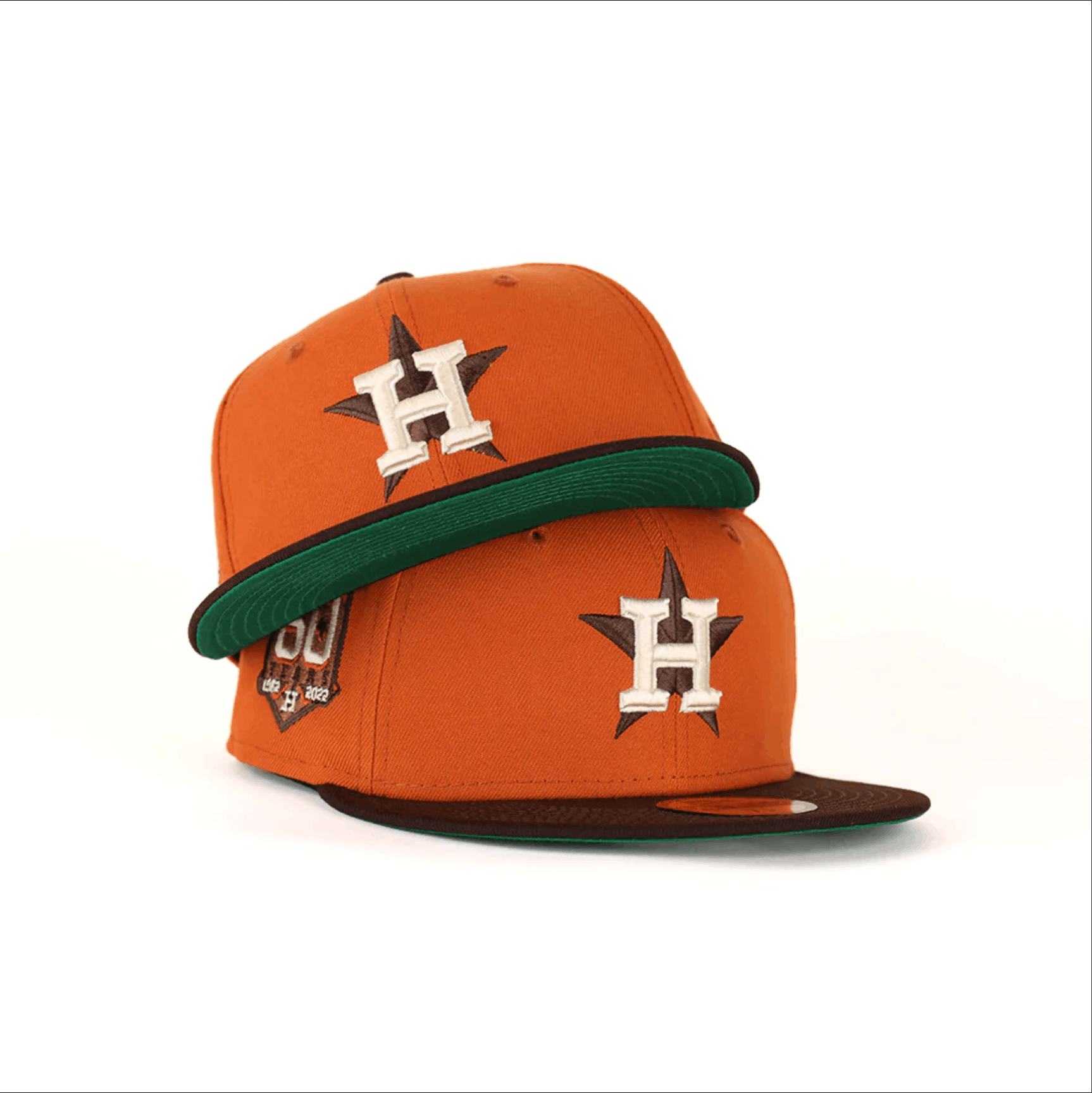 MLB × New Era 7 1/8 Orange Brown Houston Astros Fall Pack Campfire Crown Size ONE SIZE - 8 Thumbnail