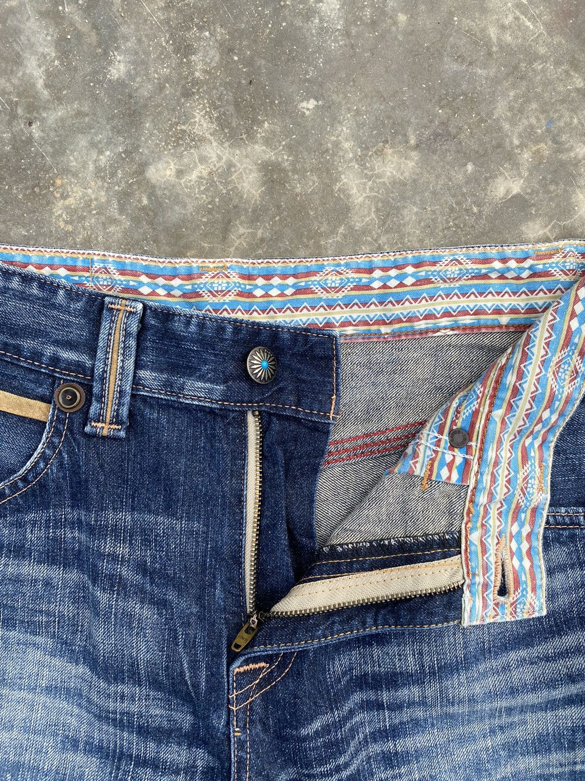 Edwin Distressed EDWIN Exclusive flare denim pants Size US 33 - 6 Thumbnail