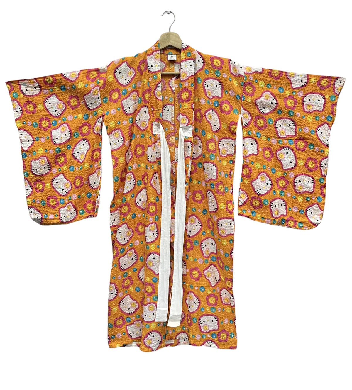 Cartoon Network RARE🔥90’s SANRIO HELLO KITTY SUGARLAND Light Cotton Kimono Size US M / EU 48-50 / 2 - 8 Thumbnail