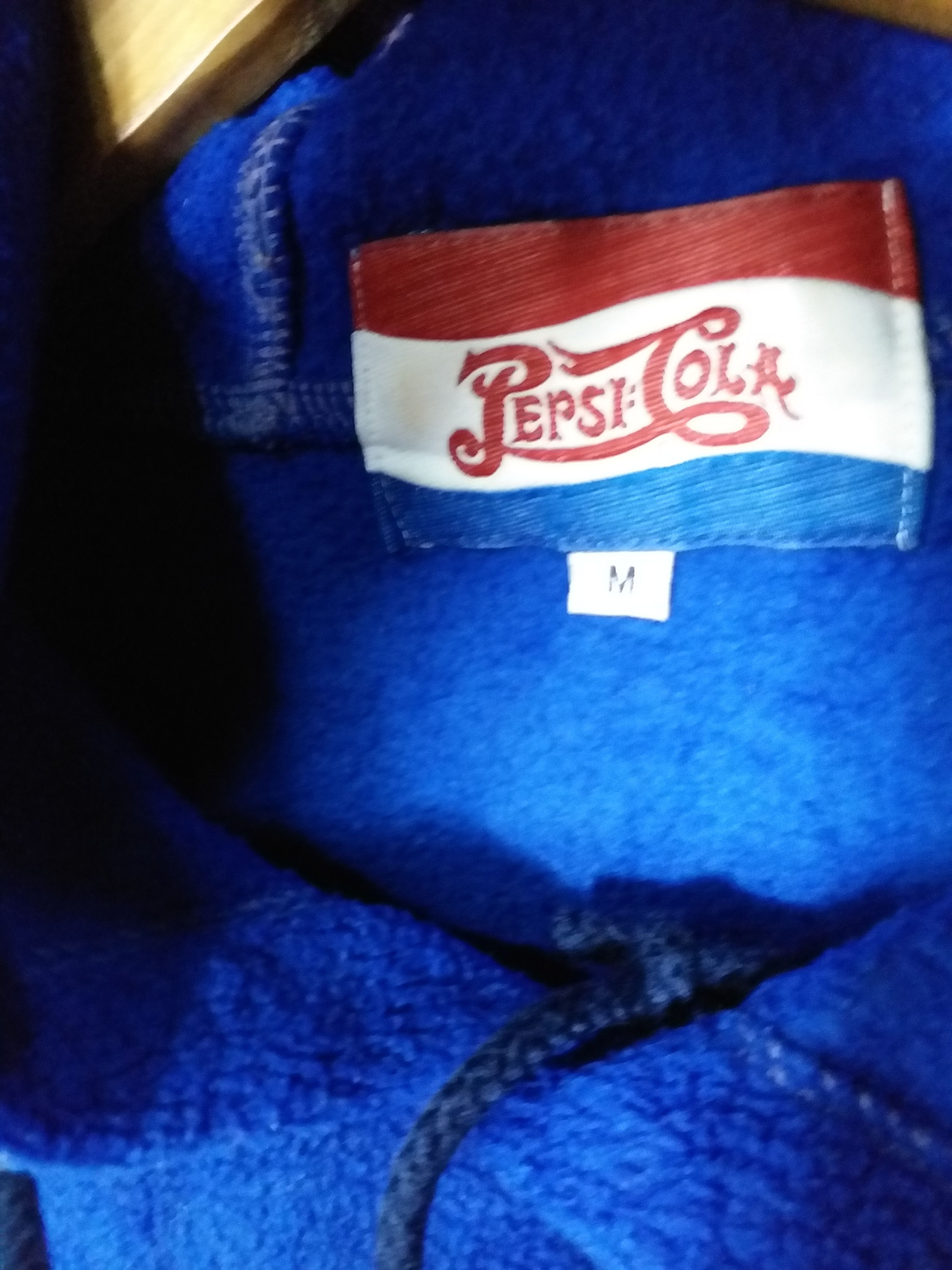 Pepsi SALE💥Blue Fleece Sweatshirt Hooded by Pepsi Cola Size M Size US M / EU 48-50 / 2 - 4 Thumbnail