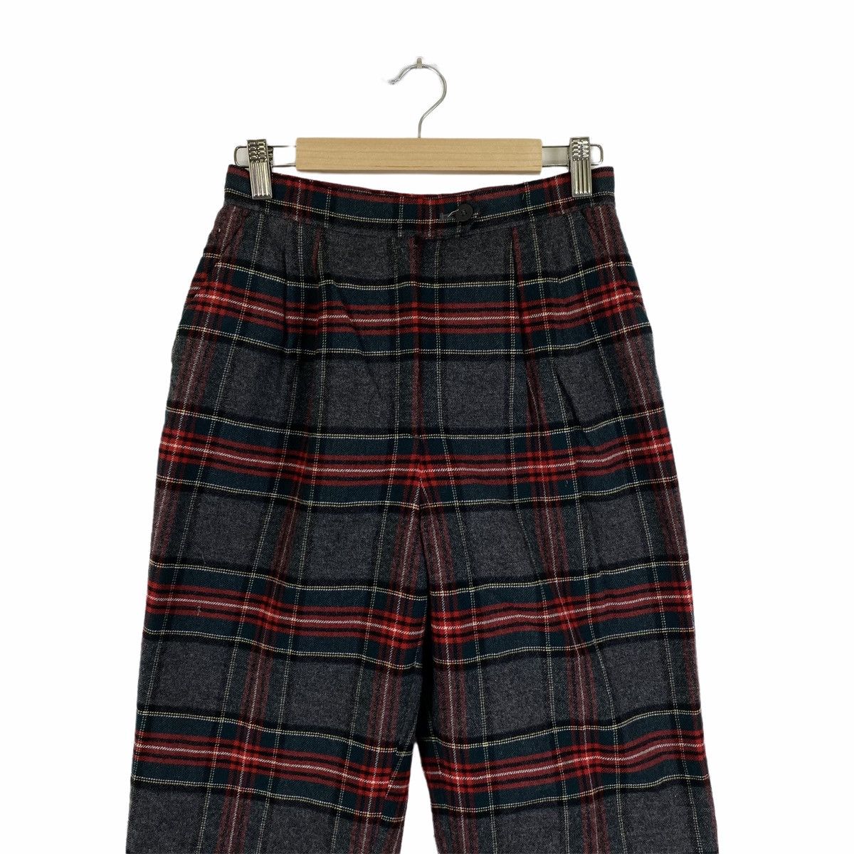 Grand Slam × Vintage Vintage MUNSINGWEAR GRANDSLAM Tartan Wool Casual Pants Size US 26 / EU 42 - 4 Thumbnail