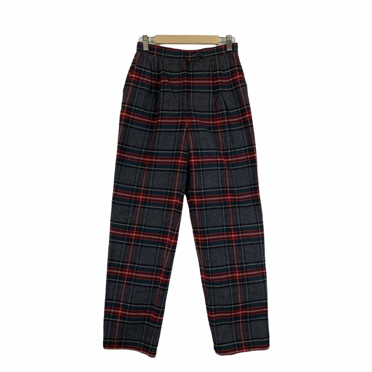 Grand Slam × Vintage Vintage MUNSINGWEAR GRANDSLAM Tartan Wool Casual Pants Size US 26 / EU 42 - 1 Thumbnail