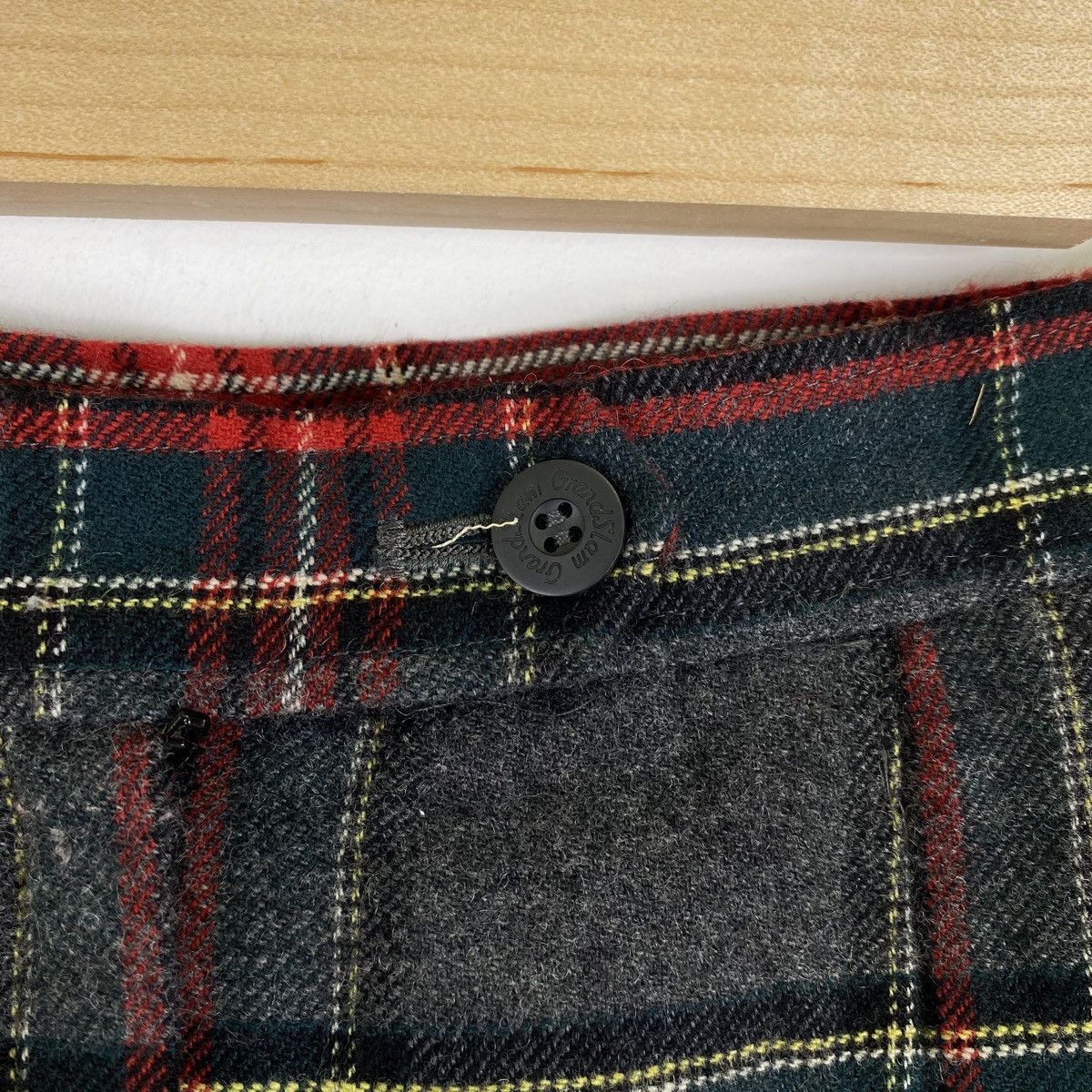 Grand Slam × Vintage Vintage MUNSINGWEAR GRANDSLAM Tartan Wool Casual Pants Size US 26 / EU 42 - 8 Thumbnail