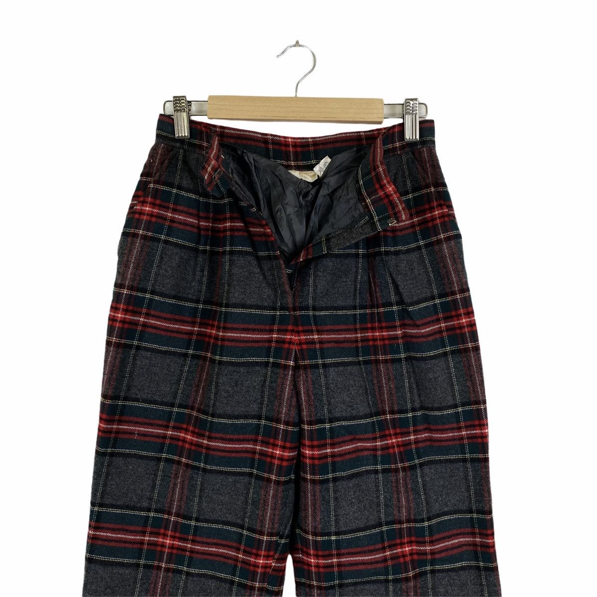 Grand Slam × Vintage Vintage MUNSINGWEAR GRANDSLAM Tartan Wool Casual Pants Size US 26 / EU 42 - 5 Thumbnail