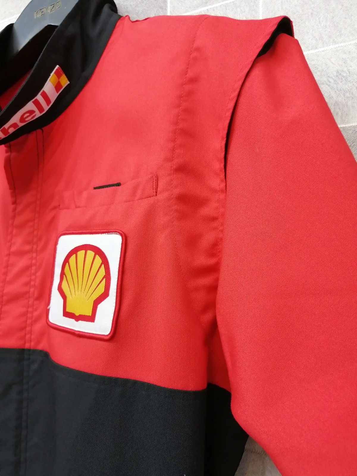 Ferrari Shell Pit Crew Vtg Scuderia Ferrarri Partnership Coverall Size US 33 - 5 Thumbnail
