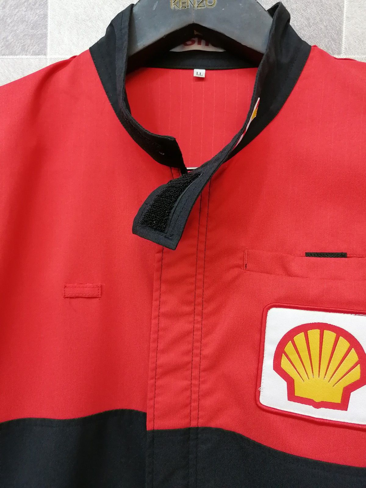Ferrari Shell Pit Crew Vtg Scuderia Ferrarri Partnership Coverall Size US 33 - 4 Thumbnail