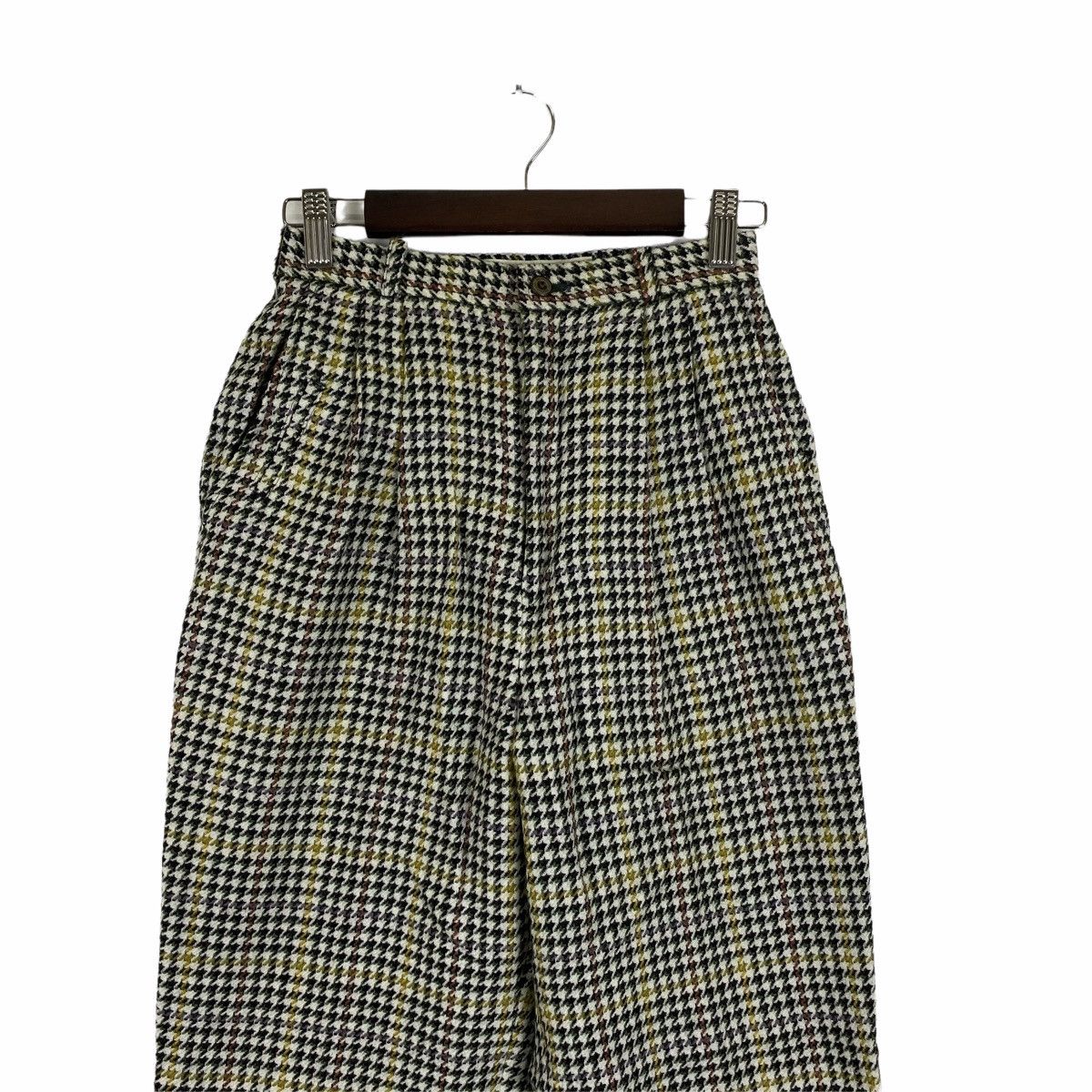 Burberry × Vintage Vintage BURBERRYS Checkered Tartan Wool Casual Pants Size 23" - 4 Thumbnail