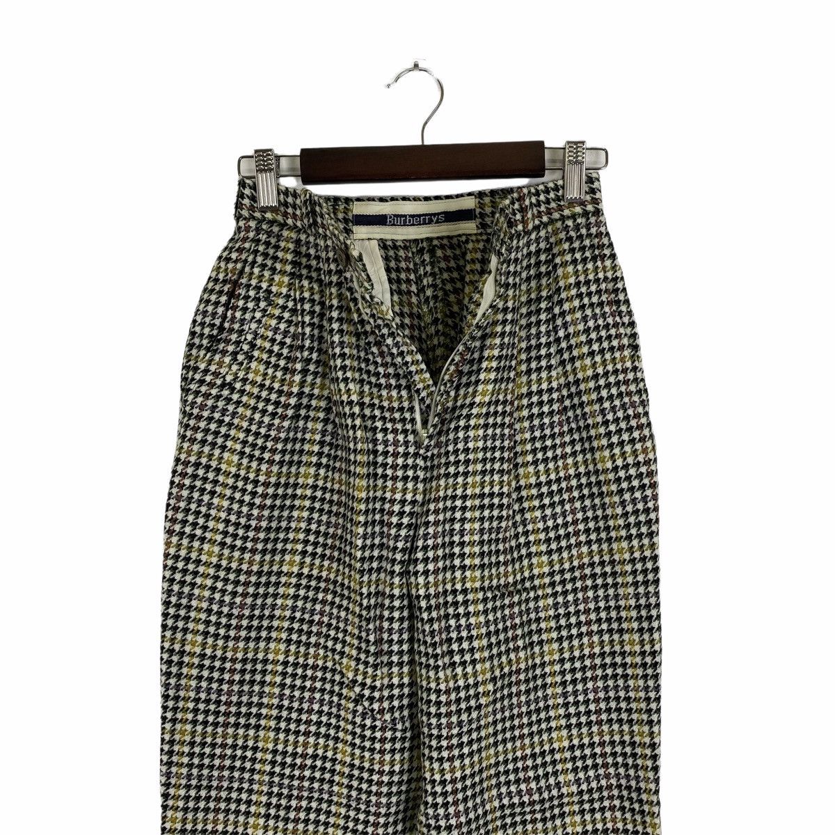 Burberry × Vintage Vintage BURBERRYS Checkered Tartan Wool Casual Pants Size 23" - 5 Thumbnail