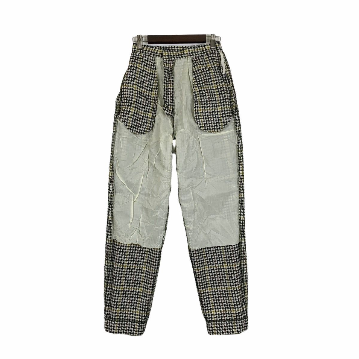 Burberry × Vintage Vintage BURBERRYS Checkered Tartan Wool Casual Pants Size 23" - 3 Thumbnail