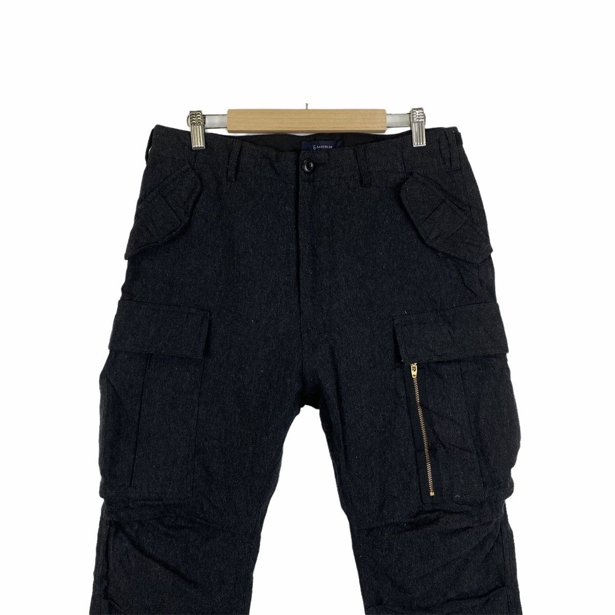 Japanese Brand × RAGEBLUE RAGEBLUE Japanese Brand Casual Wool Cargo Pants Size US 32 / EU 48 - 4 Thumbnail