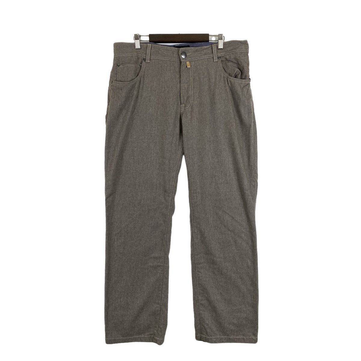 image of Vintage Corneliani Made In Italy Slacks Casual Pants in Grey, Men's (Size 35)