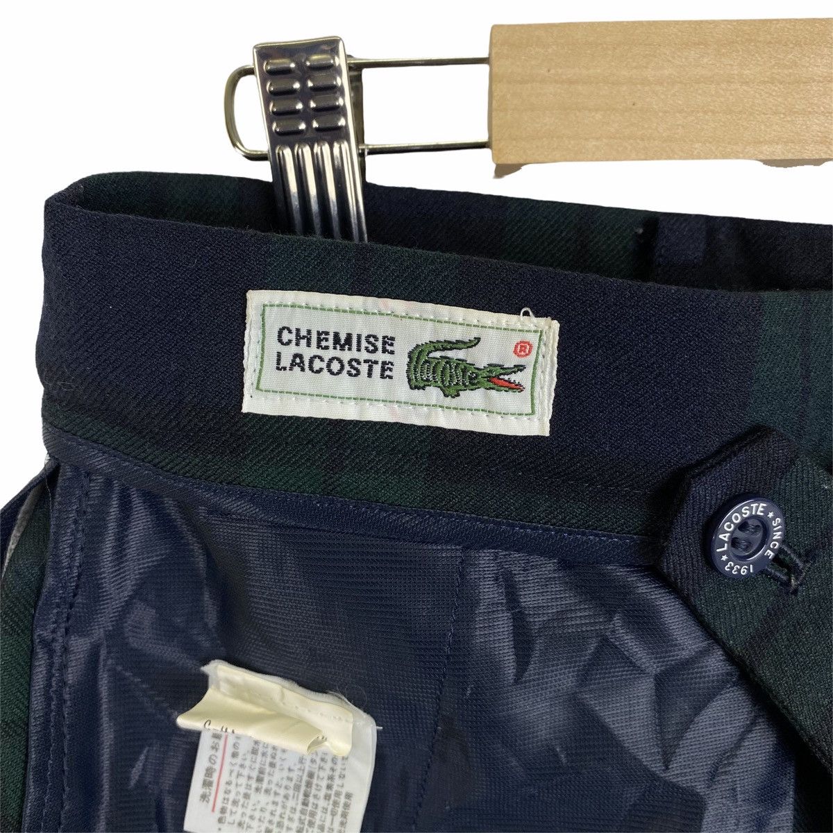 Lacoste × Vintage Vintage CHEMISE LACOSTE Checkered Tartan Casual Pants Size 28" / US 6 / IT 42 - 10 Thumbnail