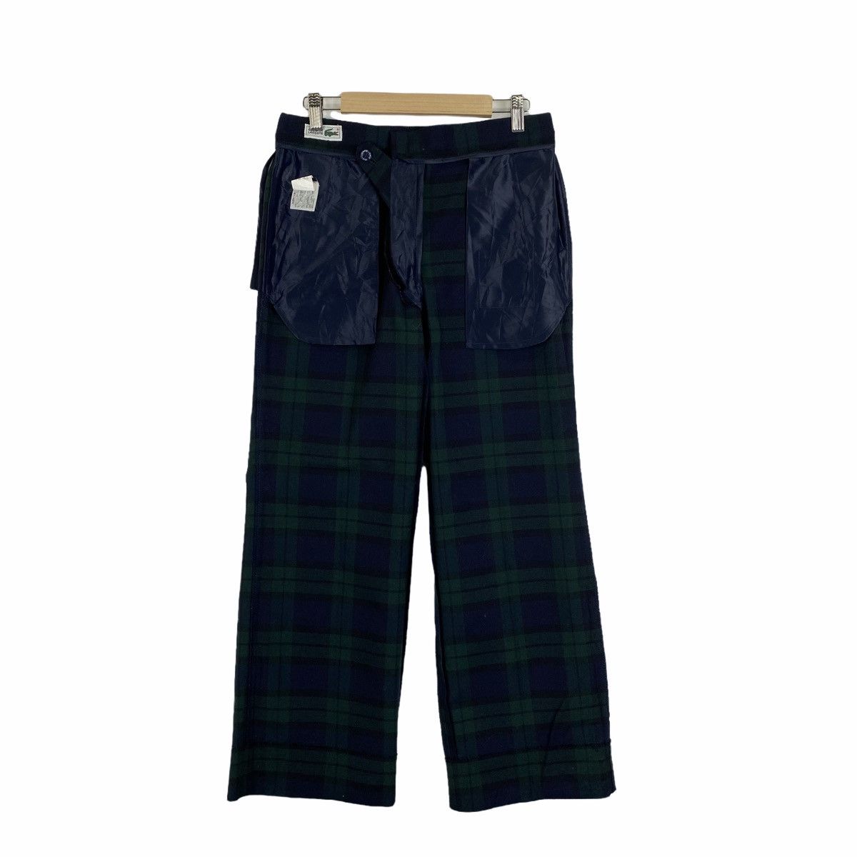 Lacoste × Vintage Vintage CHEMISE LACOSTE Checkered Tartan Casual Pants Size 28" / US 6 / IT 42 - 3 Thumbnail