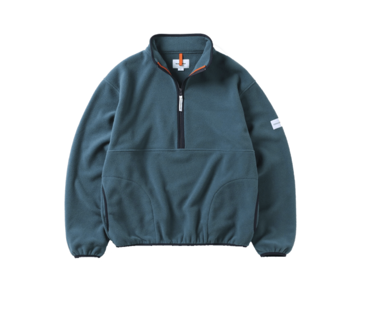 Image of Thisisneverthat Fleece Half Zip Pullover Blue Green • XL in Blue/Green, Men's