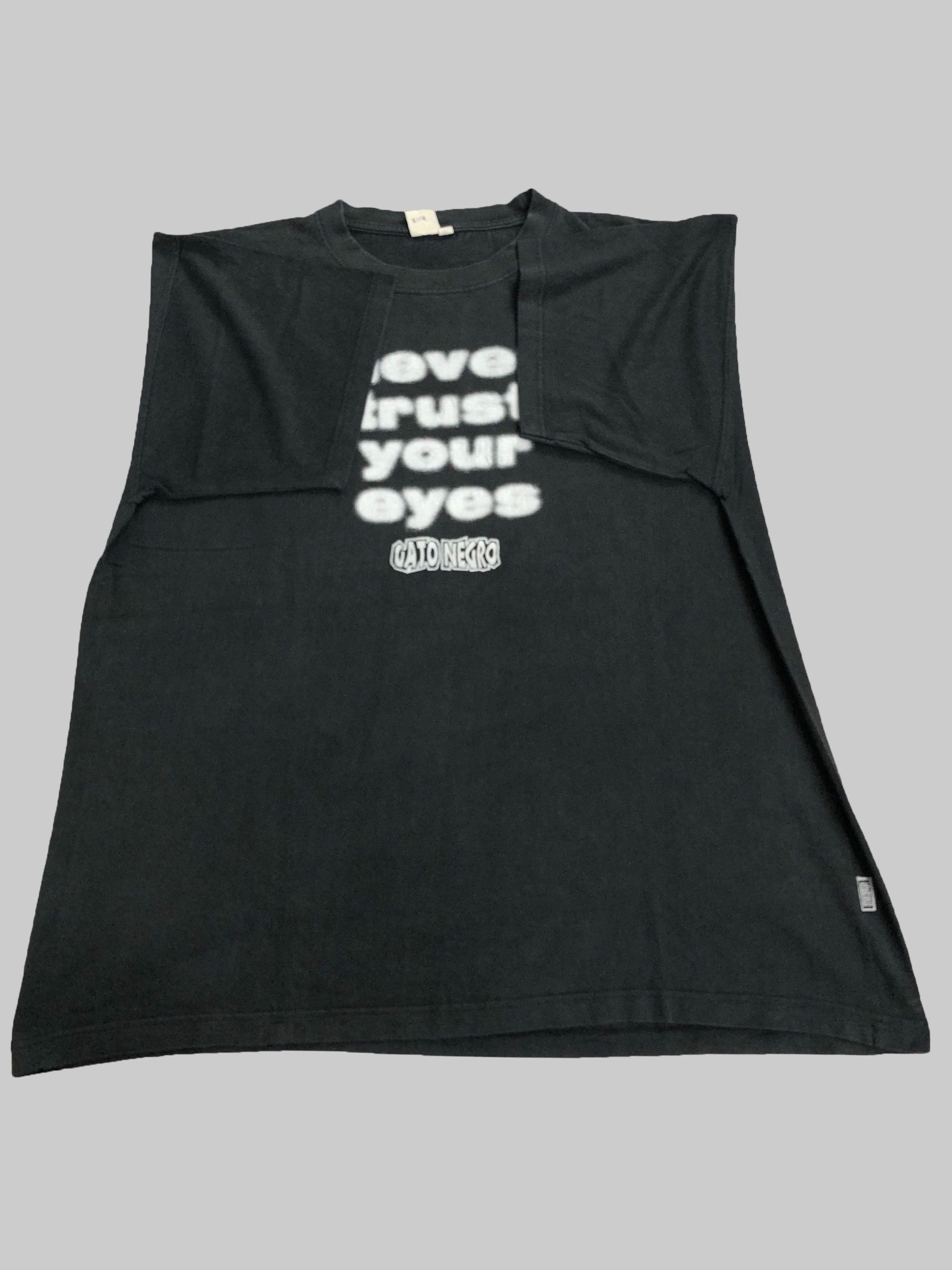 Vintage Vintage 90s Never Trust Your Eyes Gato Negro t-shirt Size US XXL / EU 58 / 5 - 3 Thumbnail